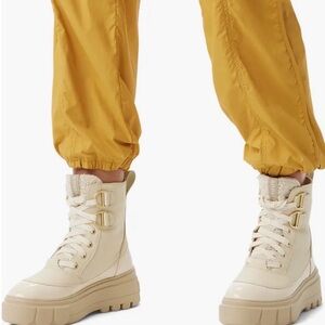 Sorel Women’s Caribou X Waterproof Leather Lace-up Boot in beige